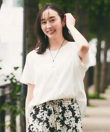 UNTITLED | 【接触冷感/洗える】Vネックコットンプルオーバー(Tシャツ/カットソー)