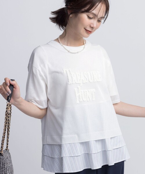組曲(クミキョク)の「Hunter Tee ニット(ニット/セーター・レディース・ホワイト系・6)」の19枚目の写真