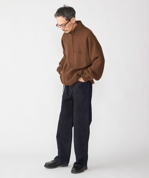 SHIPS(シップス)の「SHIPS: フロッキー ワイド デニム パンツ(デニムパンツ・メンズ・ブラウン/ブラック/ネイビー・SMALL/MEDIUM/LARGE/X-LARGE)」の9枚目の写真