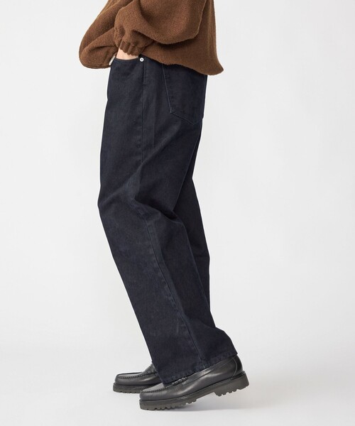 SHIPS(シップス)の「SHIPS: フロッキー ワイド デニム パンツ(デニムパンツ・メンズ・ブラウン/ブラック/ネイビー・SMALL/MEDIUM/LARGE/X-LARGE)」の13枚目の写真