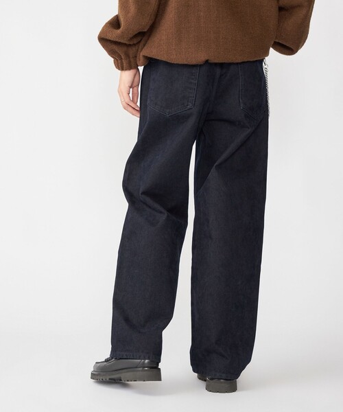 SHIPS(シップス)の「SHIPS: フロッキー ワイド デニム パンツ(デニムパンツ・メンズ・ブラウン/ブラック/ネイビー・SMALL/MEDIUM/LARGE/X-LARGE)」の14枚目の写真