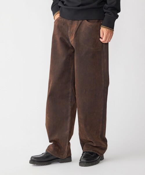 SHIPS(シップス)の「SHIPS: フロッキー ワイド デニム パンツ(デニムパンツ・メンズ・ブラウン/ブラック/ネイビー・SMALL/MEDIUM/LARGE/X-LARGE)」の16枚目の写真