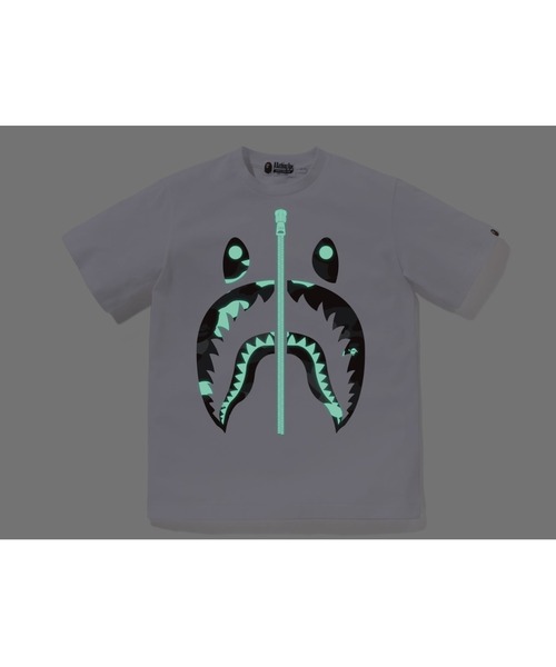 A BATHING APE（アベイシングエイプ）の「CITY CAMO SHARK TEE（Tシャツ/カットソー・キッズ・ホワイト/ブラック・160/150）」の3枚目の写真