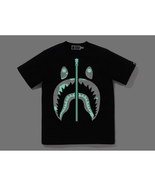 A BATHING APE（アベイシングエイプ）の「CITY CAMO SHARK TEE（Tシャツ/カットソー・キッズ・ホワイト/ブラック・160/150）」の4枚目の写真