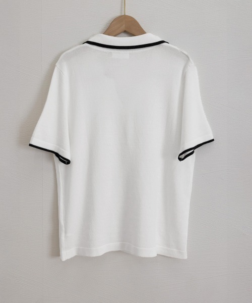 Miniministore(ミニミニストア)の「半袖 ポロシャツ レディース ニット夏服(Tシャツ/カットソー・レディース・ブラック/ホワイト・FREE)」の7枚目の写真