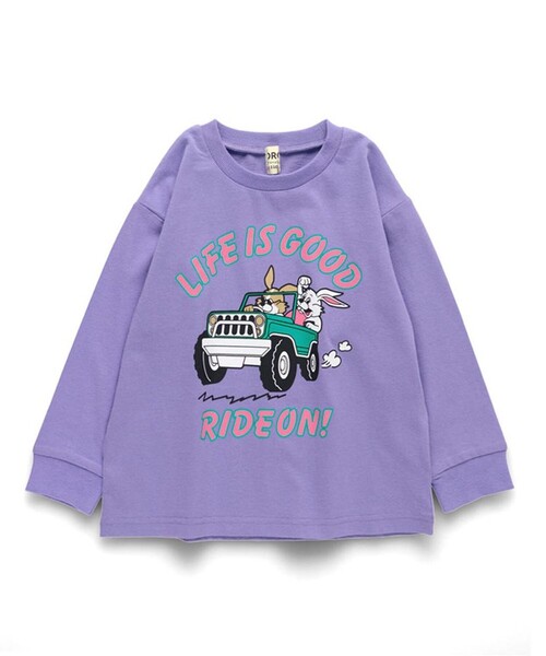 DRC branshes(ディーアールシーブランシェス)の「【WEB限定/DRC】アソートグラフィック長袖Tシャツ(Tシャツ/カットソー・キッズ・ブルーグレー/フューシャピンク/その他4/ブルー/オフホワイト/チャコールグレー/オレンジ/マスタード/パープル/ネイビー/その他5/その他1/その他2/その他3・100/130/110/160/120/140/150)」の1枚目の写真