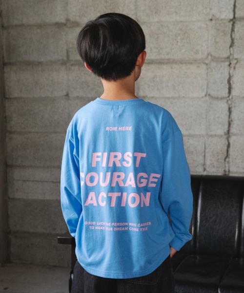 DRC branshes(ディーアールシーブランシェス)の「【WEB限定/DRC】アソートグラフィック長袖Tシャツ(Tシャツ/カットソー・キッズ・ブルーグレー/フューシャピンク/その他4/ブルー/オフホワイト/チャコールグレー/オレンジ/マスタード/パープル/ネイビー/その他5/その他1/その他2/その他3・100/130/110/160/120/140/150)」の6枚目の写真