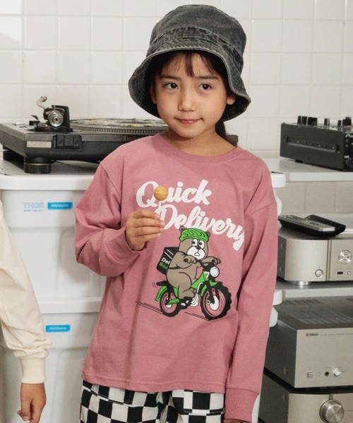 DRC branshes(ディーアールシーブランシェス)の「【WEB限定/DRC】アソートグラフィック長袖Tシャツ(Tシャツ/カットソー・キッズ・ブルーグレー/フューシャピンク/その他4/ブルー/オフホワイト/チャコールグレー/オレンジ/マスタード/パープル/ネイビー/その他5/その他1/その他2/その他3・100/130/110/160/120/140/150)」の8枚目の写真