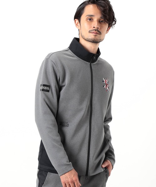 NICOLE CLUB FOR MEN(ニコルクラブフォーメン)の「【NICOLE SPORTS】Admiral別注トラックジャケット(その他アウター・メンズ・ブルー系/ブラック×ブラック/グレー系・MEDIUM/LARGE/X-LARGE/XX-LARGE)」の1枚目の写真