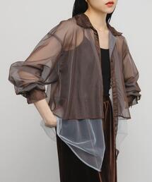 KBF | チュールレイヤードシャツ(シャツ/ブラウス)