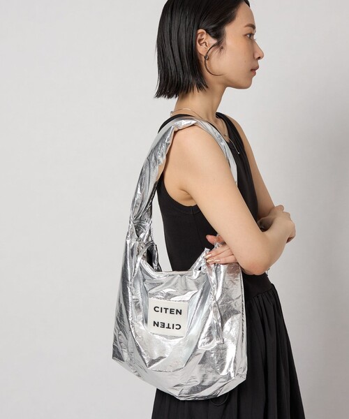 人気作家 CITE のカゴ ショルダー バッグ CITEN ショルダーバッグ バッグ 「CITEN」キラキラニットクリア