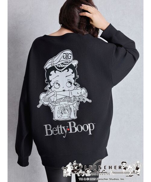 BETTY×GYDA GLITTER embroideryプルオーバー（スウェット