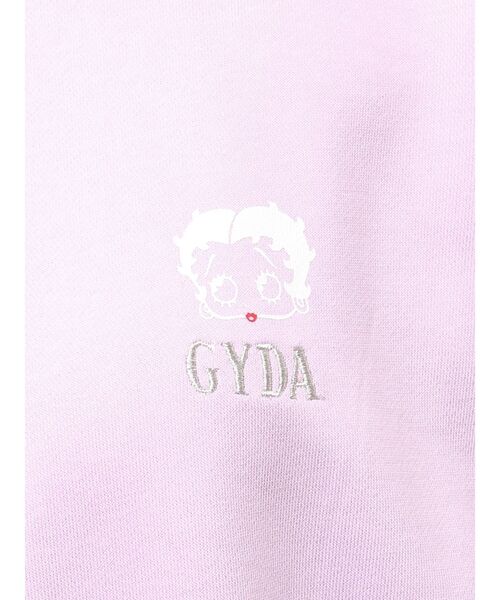 BETTY BOOP(ベティ・ブープ)の「BETTY×GYDA GLITTER embroideryプルオーバー(スウェット・レディース・パープル/ブラック/オフホワイト・FREE)」の19枚目の写真