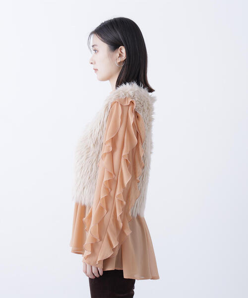 NATURAL BEAUTY BASIC(ナチュラルビューティーベーシック)の「◇シャギーニットベスト(ベスト・レディース・ベージュ/チャコールグレー・FREE)」の19枚目の写真