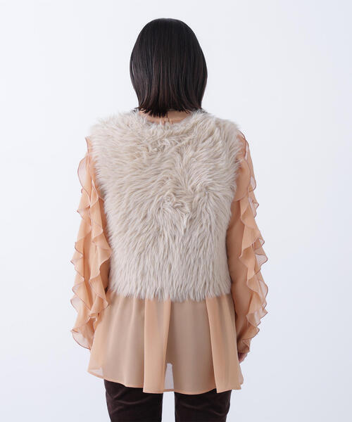 NATURAL BEAUTY BASIC(ナチュラルビューティーベーシック)の「◇シャギーニットベスト(ベスト・レディース・ベージュ/チャコールグレー・FREE)」の20枚目の写真