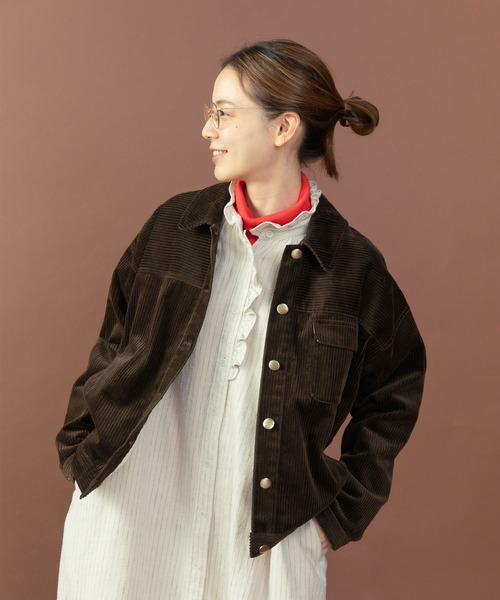 PAR ICI（パーリッシィ）の「コットンリネンウール フリルシャツワンピース（シャツワンピース・レディース・ホワイト系その他/ブラック系その他・FREE）」の11枚目の写真