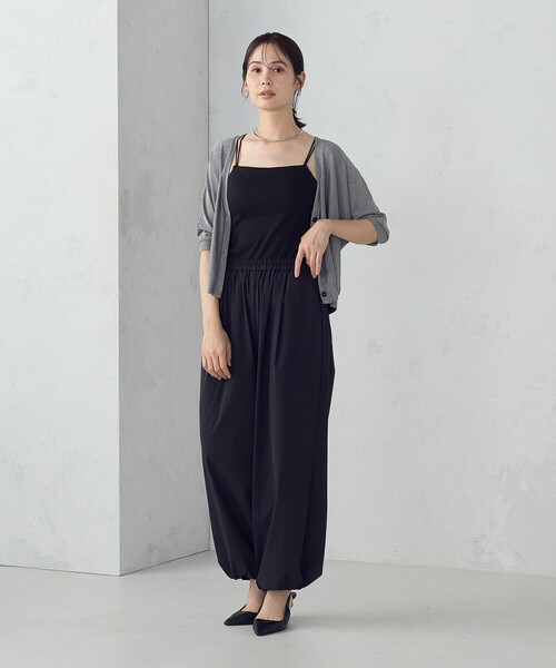 COMME CA ISM(コムサイズム)の「パラシュート パンツ(その他パンツ・レディース・ベージュ/ブラック・MEDIUM/LARGE)」の7枚目の写真
