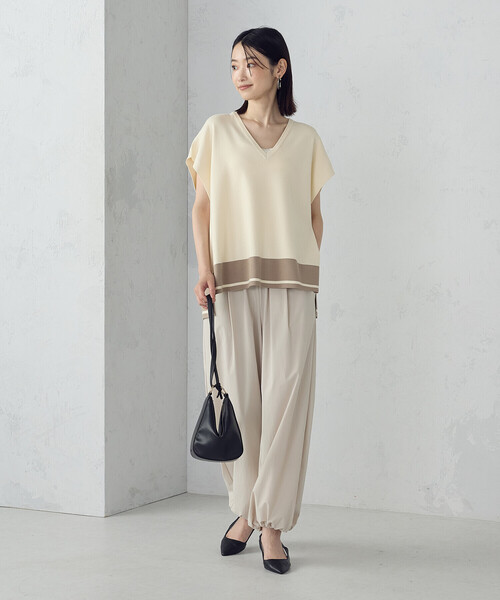 COMME CA ISM(コムサイズム)の「パラシュート パンツ(その他パンツ・レディース・ベージュ/ブラック・MEDIUM/LARGE)」の19枚目の写真
