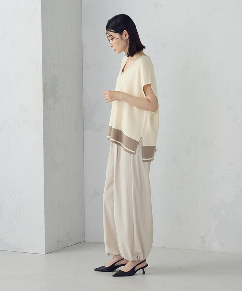 COMME CA ISM(コムサイズム)の「パラシュート パンツ(その他パンツ・レディース・ベージュ/ブラック・MEDIUM/LARGE)」の21枚目の写真