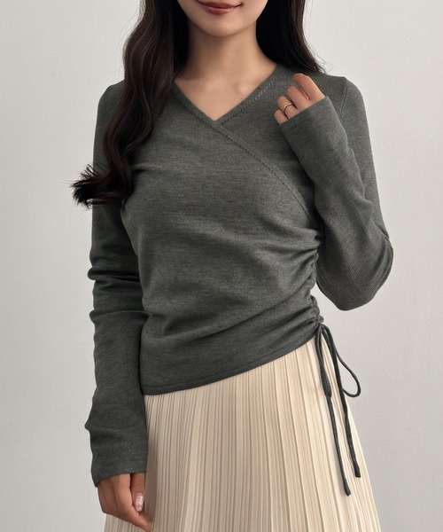 カシュクール風ニットトップス（ニット/セーター）｜CENEA（セネア）の