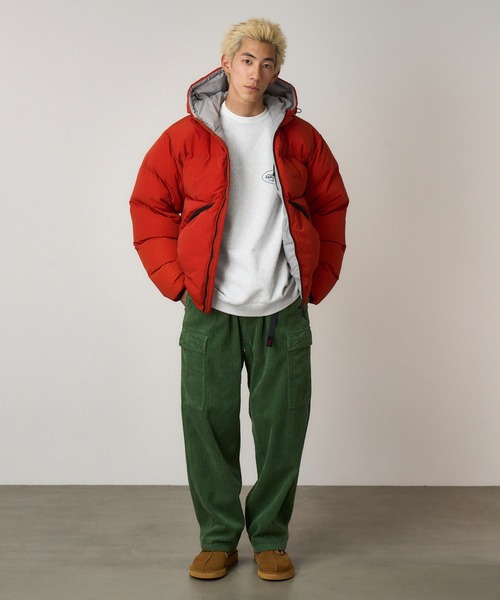 Gramicci（グラミチ）の「BROCKTON BIG CORDUROY PANT｜ブロックトンビッグコーデュロイパンツ（カーゴパンツ・メンズ・ライトブラウン/グリーン・S/M/L/XL/XXL）」の4枚目の写真