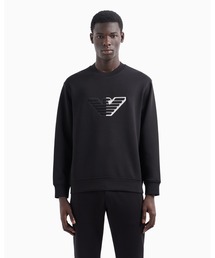 EMPORIO ARMANI スウェット 紺x黒(総柄) 4105125Y0090 EMPORIO ARMANI スウェット 紺x黒(総柄) 4105125Y0090 (EMPORIO