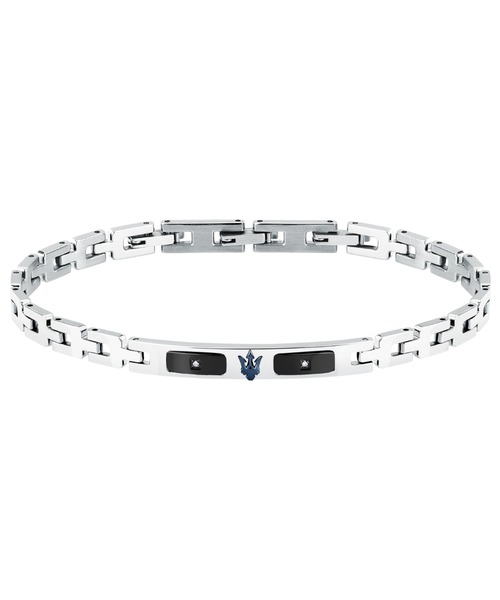 Maserati/マセラティ」ダイヤモンド - メンズ ブレスレット ブラック