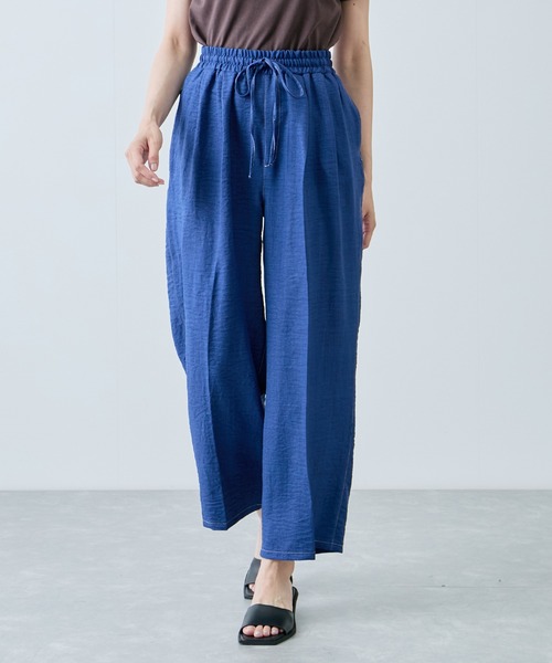 Jayro(ジャイロ)の「ウエストゴムシャーリングパンツ(その他パンツ・レディース・ネイビー/ブルー/サックスブルー・M)」の1枚目の写真