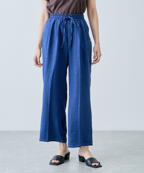 Jayro(ジャイロ)の「ウエストゴムシャーリングパンツ(その他パンツ・レディース・ネイビー/ブルー/サックスブルー・M)」の4枚目の写真