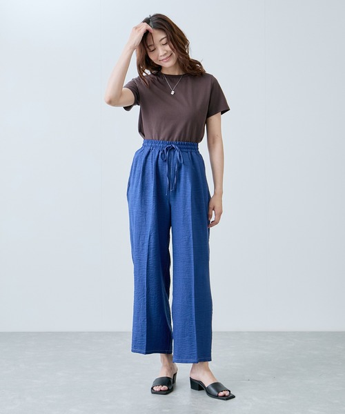 Jayro(ジャイロ)の「ウエストゴムシャーリングパンツ(その他パンツ・レディース・ネイビー/ブルー/サックスブルー・M)」の7枚目の写真