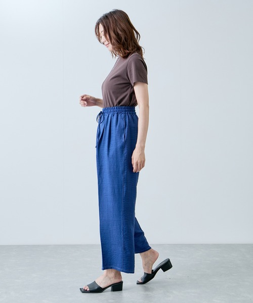 Jayro(ジャイロ)の「ウエストゴムシャーリングパンツ(その他パンツ・レディース・ネイビー/ブルー/サックスブルー・M)」の8枚目の写真
