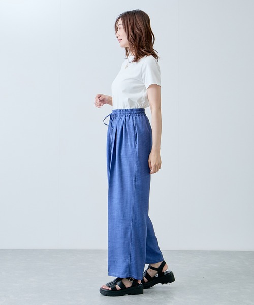 Jayro(ジャイロ)の「ウエストゴムシャーリングパンツ(その他パンツ・レディース・ネイビー/ブルー/サックスブルー・M)」の14枚目の写真