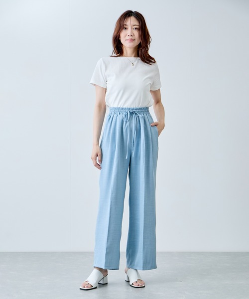 Jayro(ジャイロ)の「ウエストゴムシャーリングパンツ(その他パンツ・レディース・ネイビー/ブルー/サックスブルー・M)」の16枚目の写真