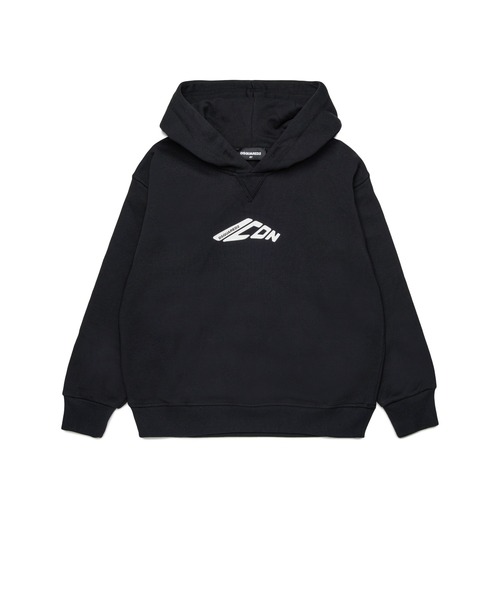 DSQUARED2(ディースクエアード)の「キッズ プルオーバーパーカー DSQUARED KID(パーカー・キッズ・ブラック・10Y/8Y/6Y/4Y/16Y/14Y/12Y)」の3枚目の写真
