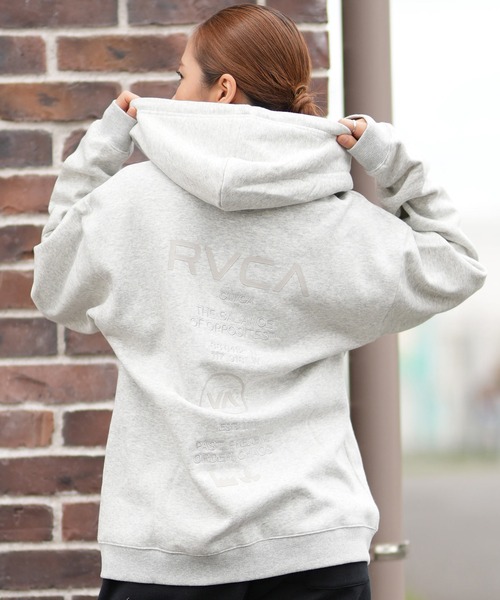 RVCA（ルーカ）の「RVCA/ルーカ バックプリントパーカー ジップアップパーカー BF044-P02（パーカー・レディース・ライトブルー/ブラック/グレー/ブラック系その他・L/M）」の3枚目の写真