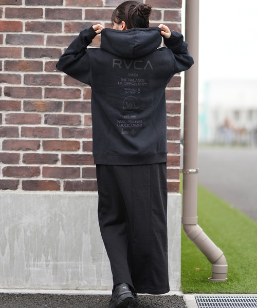 RVCA/ルーカ バックプリントパーカー ジップアップパーカー BF044-P02