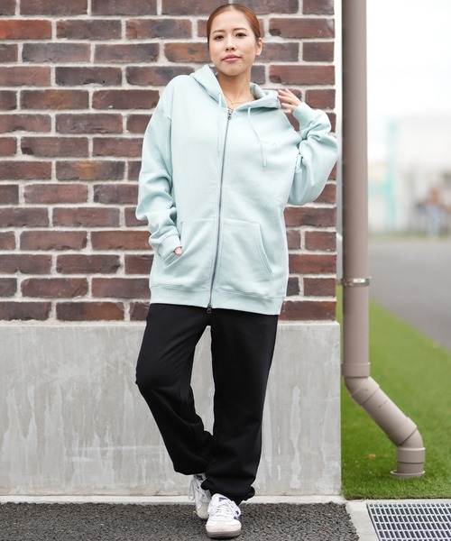 RVCA（ルーカ）の「RVCA/ルーカ バックプリントパーカー ジップアップパーカー BF044-P02（パーカー・レディース・ライトブルー/ブラック/グレー/ブラック系その他・L/M）」の10枚目の写真