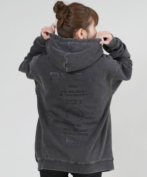 RVCA（ルーカ）の「RVCA/ルーカ バックプリントパーカー ジップアップパーカー BF044-P02（パーカー・レディース・ライトブルー/ブラック/グレー/ブラック系その他・L/M）」の19枚目の写真