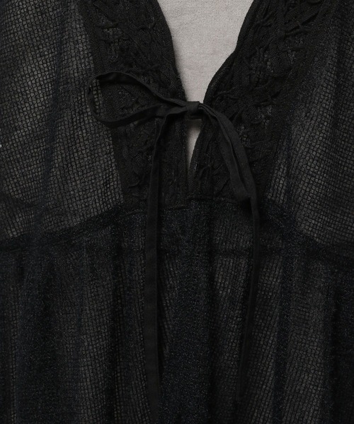 niko and...（ニコアンド）の「モケメッシュバテンレースベスト（ベスト・レディース・ブラウン/オフホワイト/ブラック・FREE）」の18枚目の写真