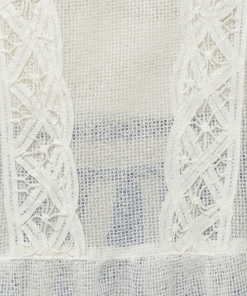 niko and...（ニコアンド）の「モケメッシュバテンレースベスト（ベスト・レディース・ブラウン/オフホワイト/ブラック・FREE）」の22枚目の写真