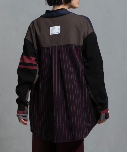 MARECHAL TERRE（マルシャルテル）の「ニットブルゾン（ニット/セーター・レディース・ブルー/グレー/ネイビー/ブラウン・M）」の13枚目の写真