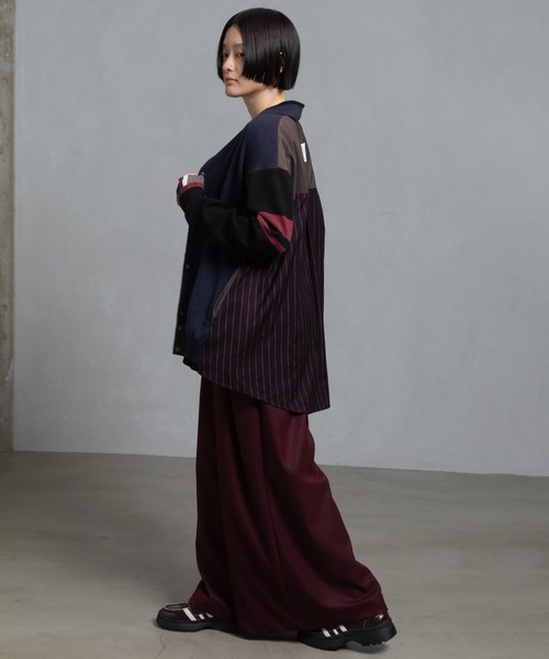 MARECHAL TERRE（マルシャルテル）の「ニットブルゾン（ニット/セーター・レディース・ブルー/グレー/ネイビー/ブラウン・M）」の15枚目の写真