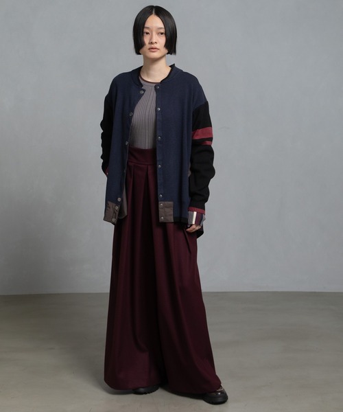 MARECHAL TERRE（マルシャルテル）の「ニットブルゾン（ニット/セーター・レディース・ブルー/グレー/ネイビー/ブラウン・M）」の16枚目の写真