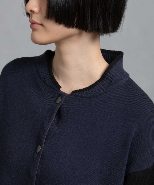 MARECHAL TERRE（マルシャルテル）の「ニットブルゾン（ニット/セーター・レディース・ブルー/グレー/ネイビー/ブラウン・M）」の19枚目の写真