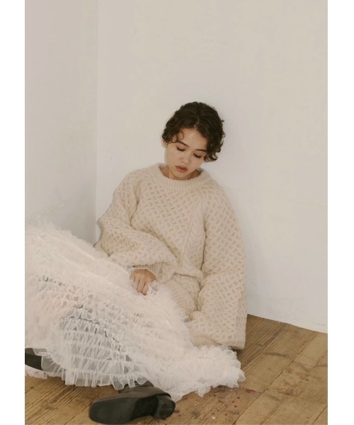 NOTREemor（ノートルエモア）の「back hole Volume Knit（ニット