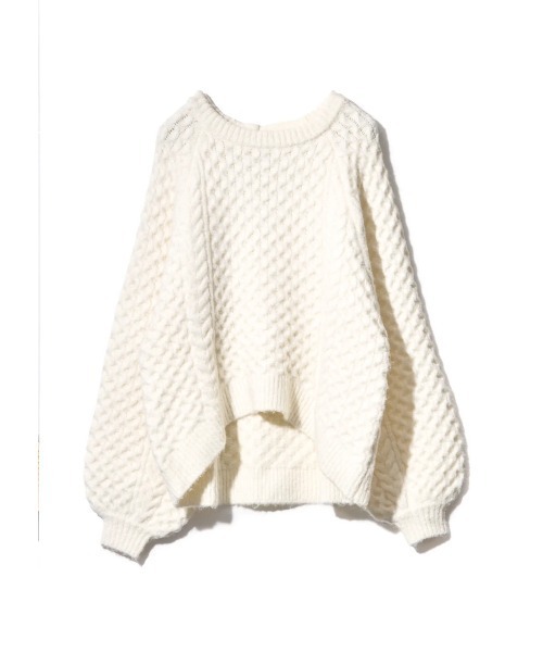 NOTREemor（ノートルエモア）の「back hole Volume Knit（ニット