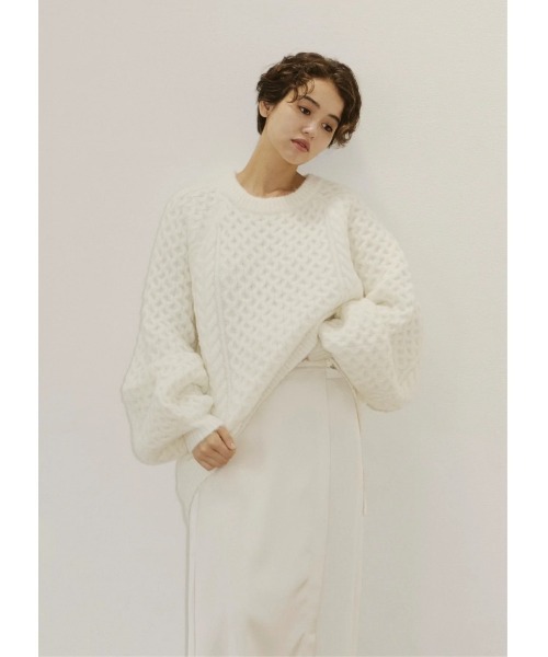 ノートルエモア　back hole Volume Knit ニット NOTREemor（ノートルエモア）の「back hole Volume Knit（ニット