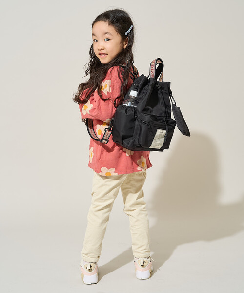 FREAK'S STORE(フリークスストア)の「THEATRE PRODUCTS × FREAK'S STORE/シアタープロダクツ 別注 撥水マルチ ペアレンツ ジャガードテープ リュックショルダー/親子で使えるバッグ/ペアレンツバッグ(マザーズバッグ・レディース・ブラック/ピンク・フリ-)」の10枚目の写真