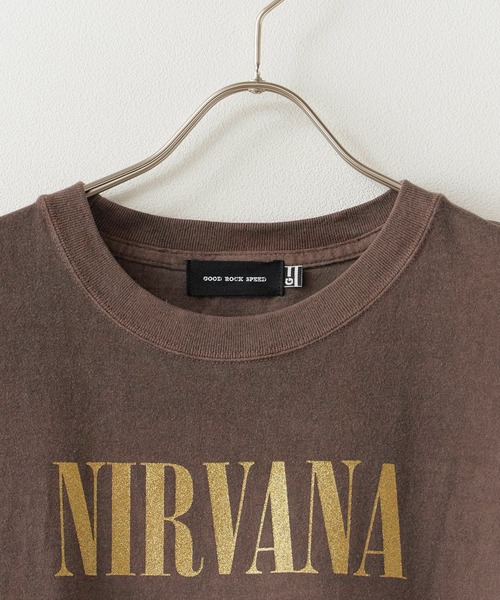GOOD ROCK SPEED(グッドロックスピード)の「GOOD ROCK SPEED/グッドロックスピード NIRVANA Tshirts Tシャツ(Tシャツ/カットソー・メンズ・ブラウン・M/XL/L)」の14枚目の写真