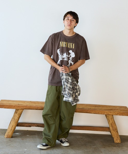 GOOD ROCK SPEED(グッドロックスピード)の「GOOD ROCK SPEED/グッドロックスピード NIRVANA Tshirts Tシャツ(Tシャツ/カットソー・メンズ・ブラウン・M/XL/L)」の8枚目の写真